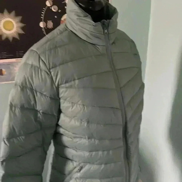 Lands End packable lightweight puffer jacket hyper dry water resistant down M - Picture 2 of 10